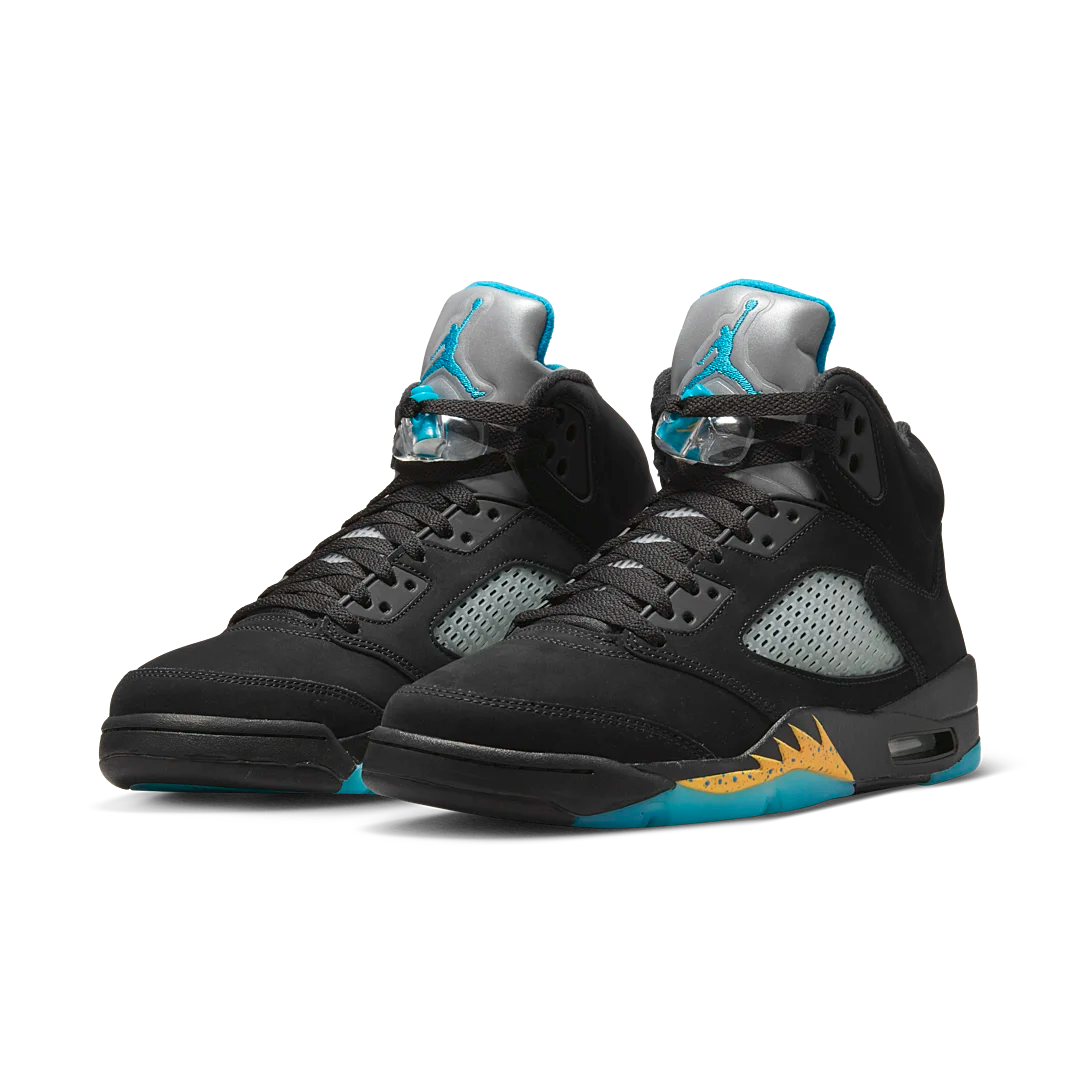 Air Jordan 5 Retro Aqua, Black/Aquatone/Taxi (DD0587-047)