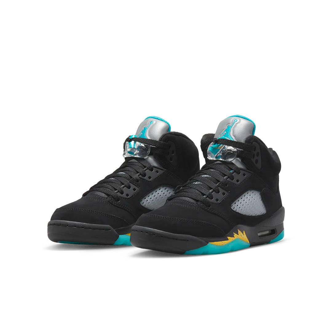 Air Jordan 5 Retro Aqua, Black/Aquatone/Taxi (440888-047)