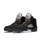 Air Jordan 5 Retro Black Metallic (2016), Black/Fire Red-Metallic Silver-White (845035-003)