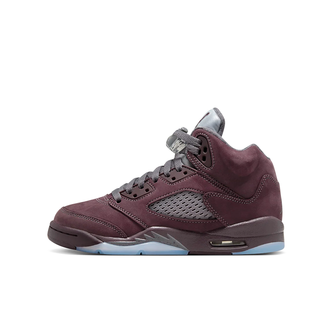 Air Jordan 5 Retro Burgundy (2023), Deep Burgundy/Light Graphite/Metallic Silver (FN4233-600)