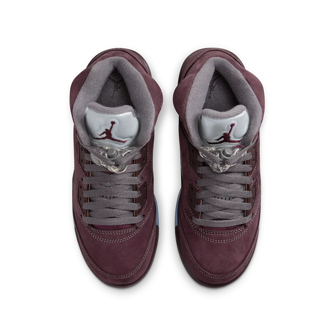 Air Jordan 5 Retro Burgundy (2023), Deep Burgundy/Light Graphite/Metallic Silver (FN4233-600)