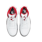 Air Jordan 5 Retro Fire Red Silver Tongue (2020), White/Black-Metallic Silver-Fire Red (DA1911-102)