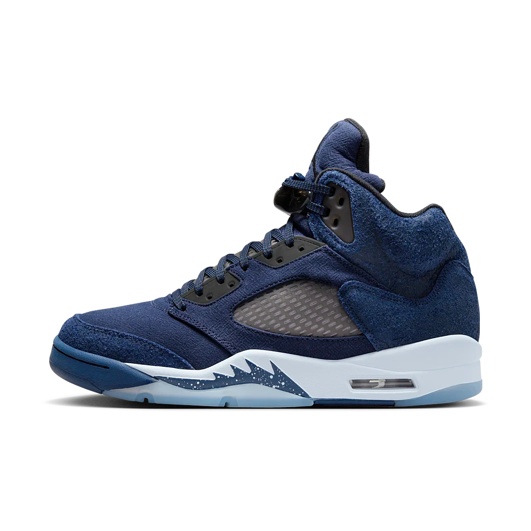 Air Jordan 5 Retro Georgetown, Midnight Navy/Black/Football Grey (FD6812-400)