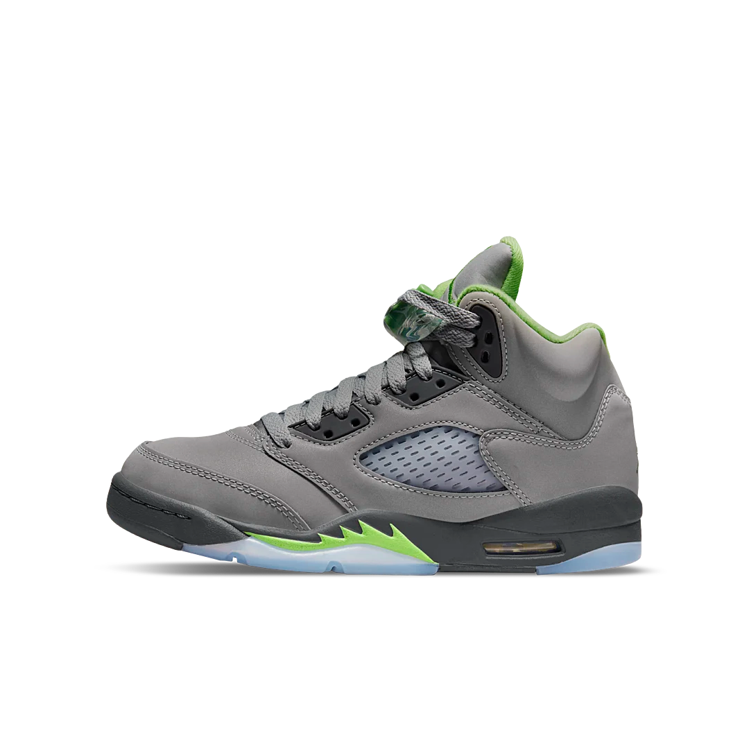 Air Jordan 5 Retro Green Bean , SILVER/GREEN BEAN-FLINT GREY (DQ3734-003)