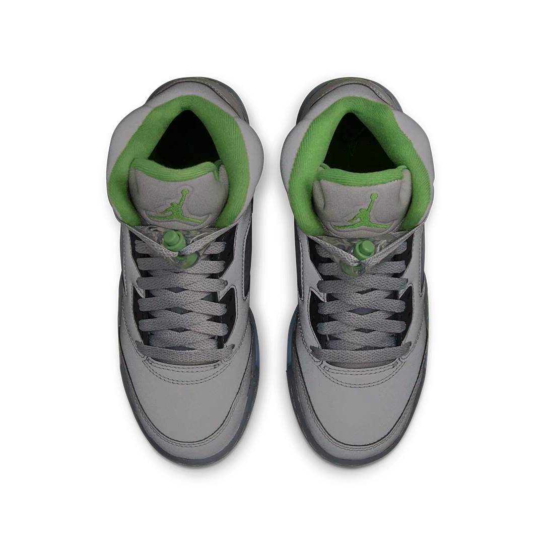 Air Jordan 5 Retro Green Bean , SILVER/GREEN BEAN-FLINT GREY (DQ3734-003)