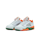 Air Jordan 5 Retro Low Miami Hurricanes, Football Grey/Brilliant Orange-Pine Green (FQ1293-018)