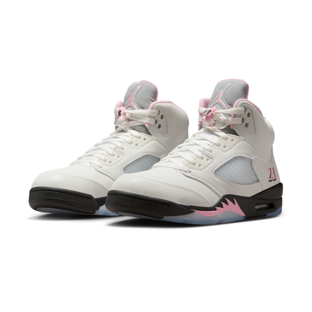 Air Jordan 5 Retro Medium Soft Pink, White/Medium Soft Pink/Black (HQ7978-102)
