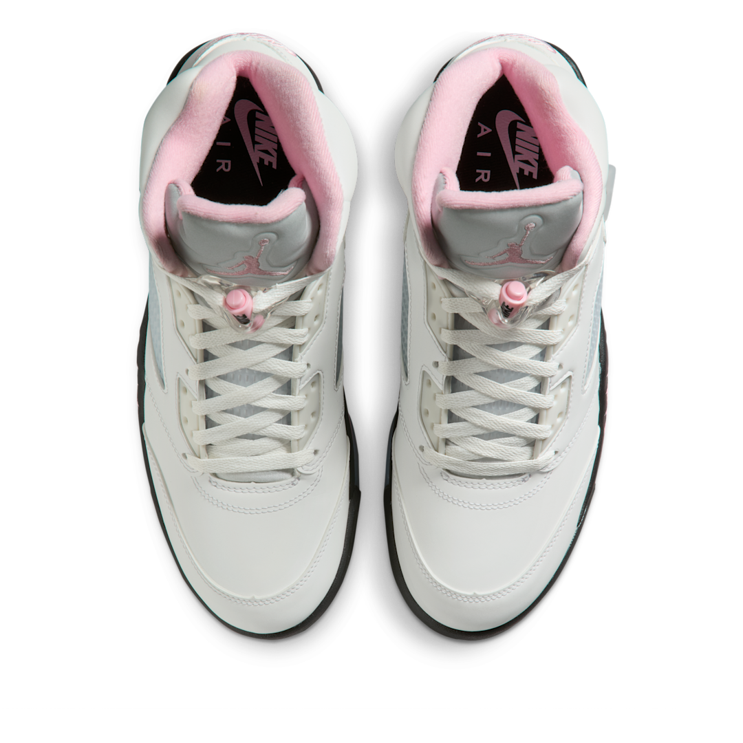 Air Jordan 5 Retro Medium Soft Pink, White/Medium Soft Pink/Black (HQ7978-102)