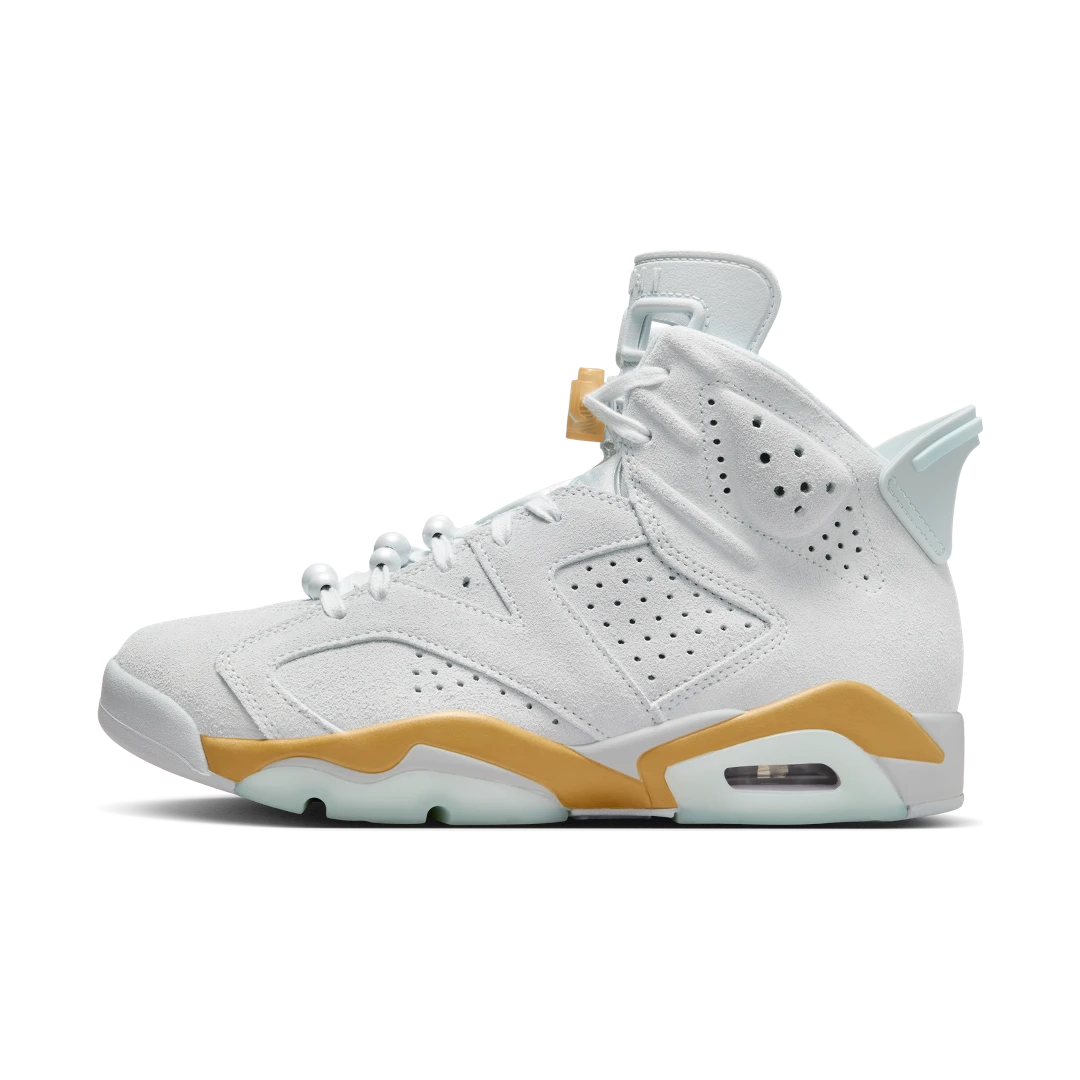 Air Jordan 6 Retro Craft Paris Olympics, Pure Platinum/Glacier Blue/Metallic Gold (DQ4914-074)