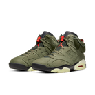 Air Jordan 6 Retro Travis Scott, Medium Olive/Black-Sail-University Red (CN1084-200)