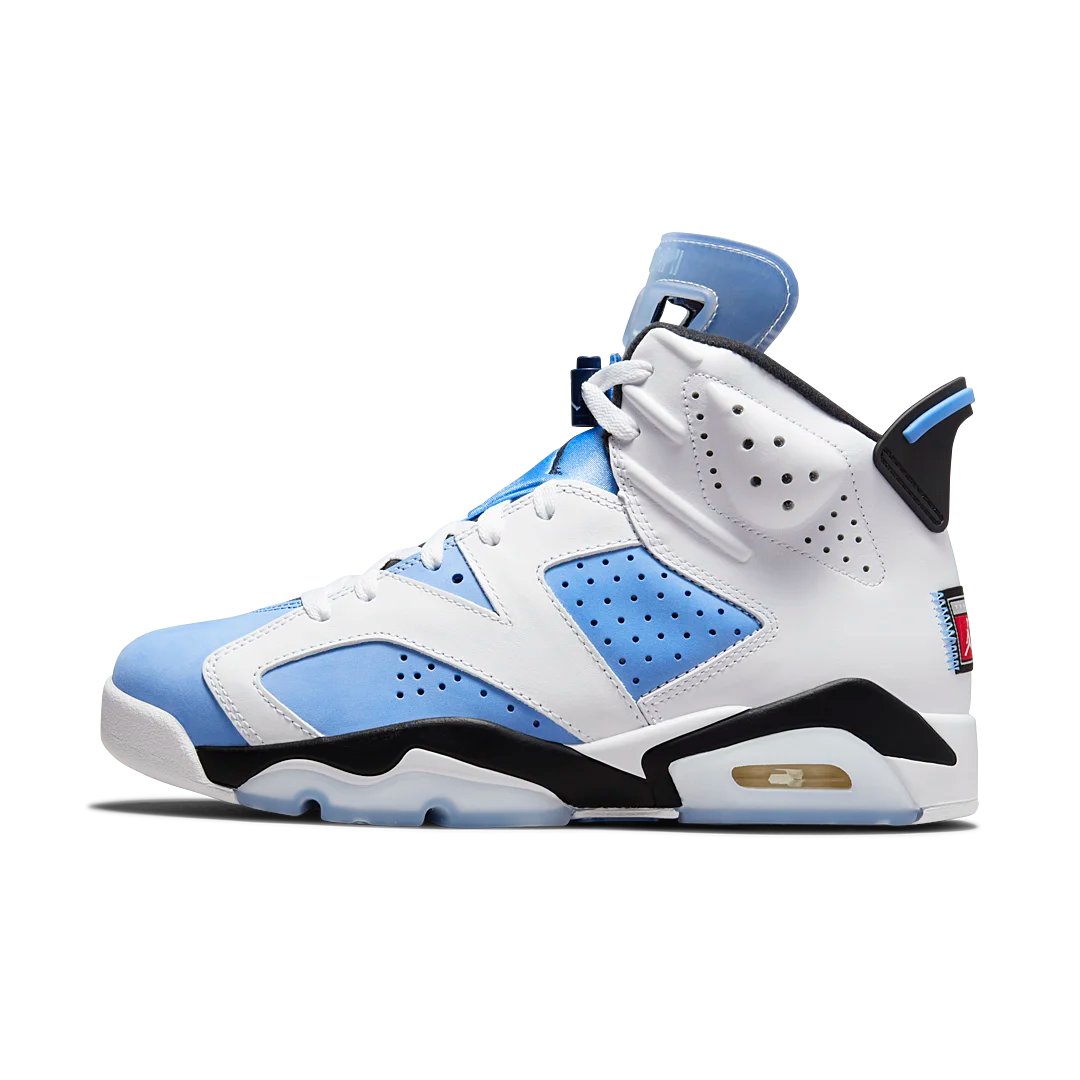 Air Jordan 6 Retro UNC White, University Blue/White/College Navy/Black (CT8529-410)