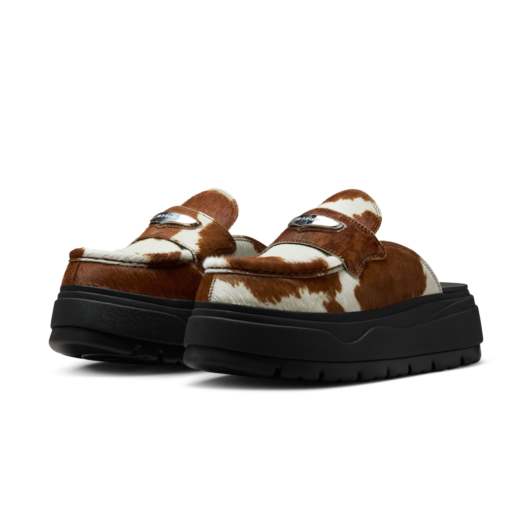 Air Jordan Mule Cow Print, Black/Baroque Brown/Metallic Silver (IB1497-001)