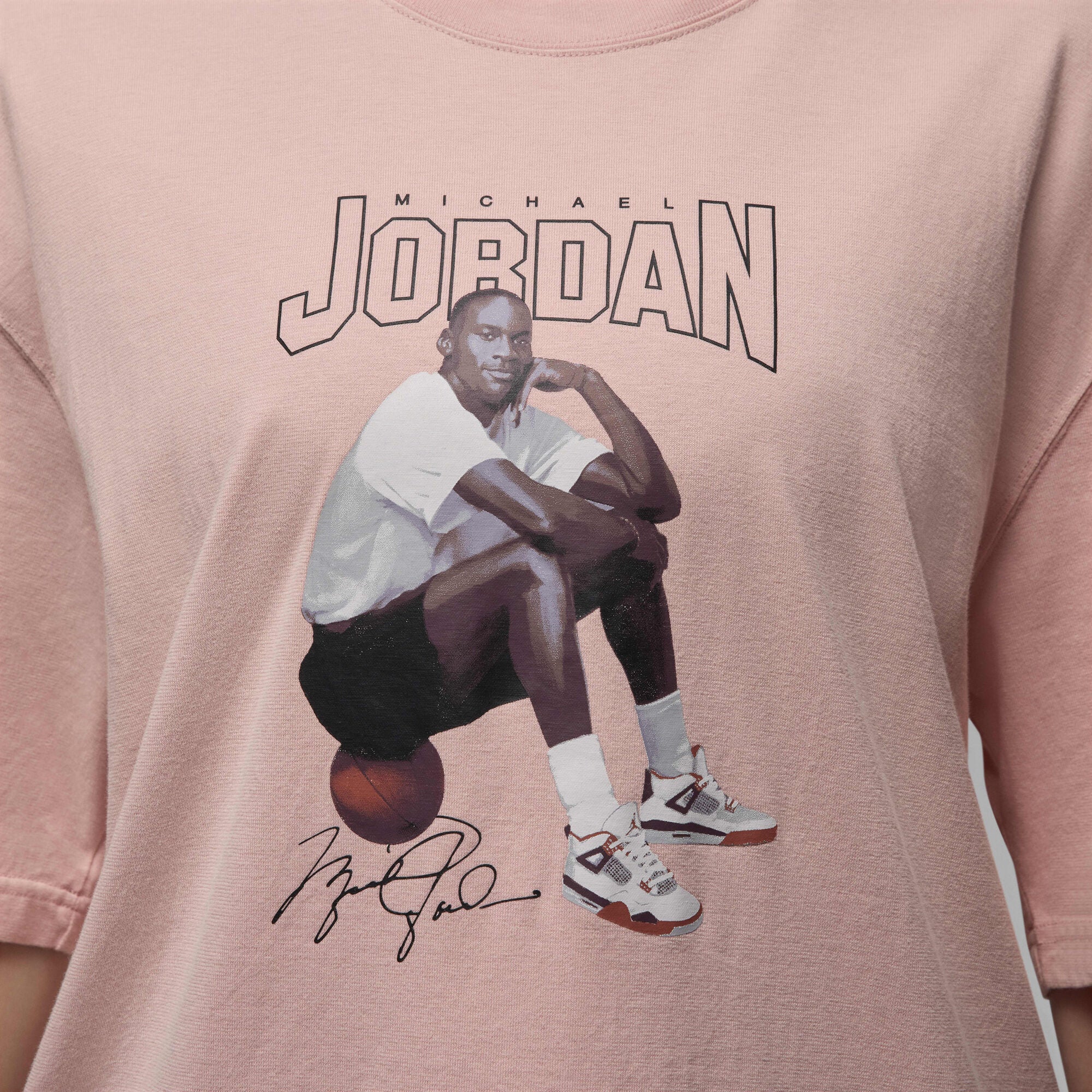 Air Jordan Oversized Graphic T-Shirt Pink Glaze