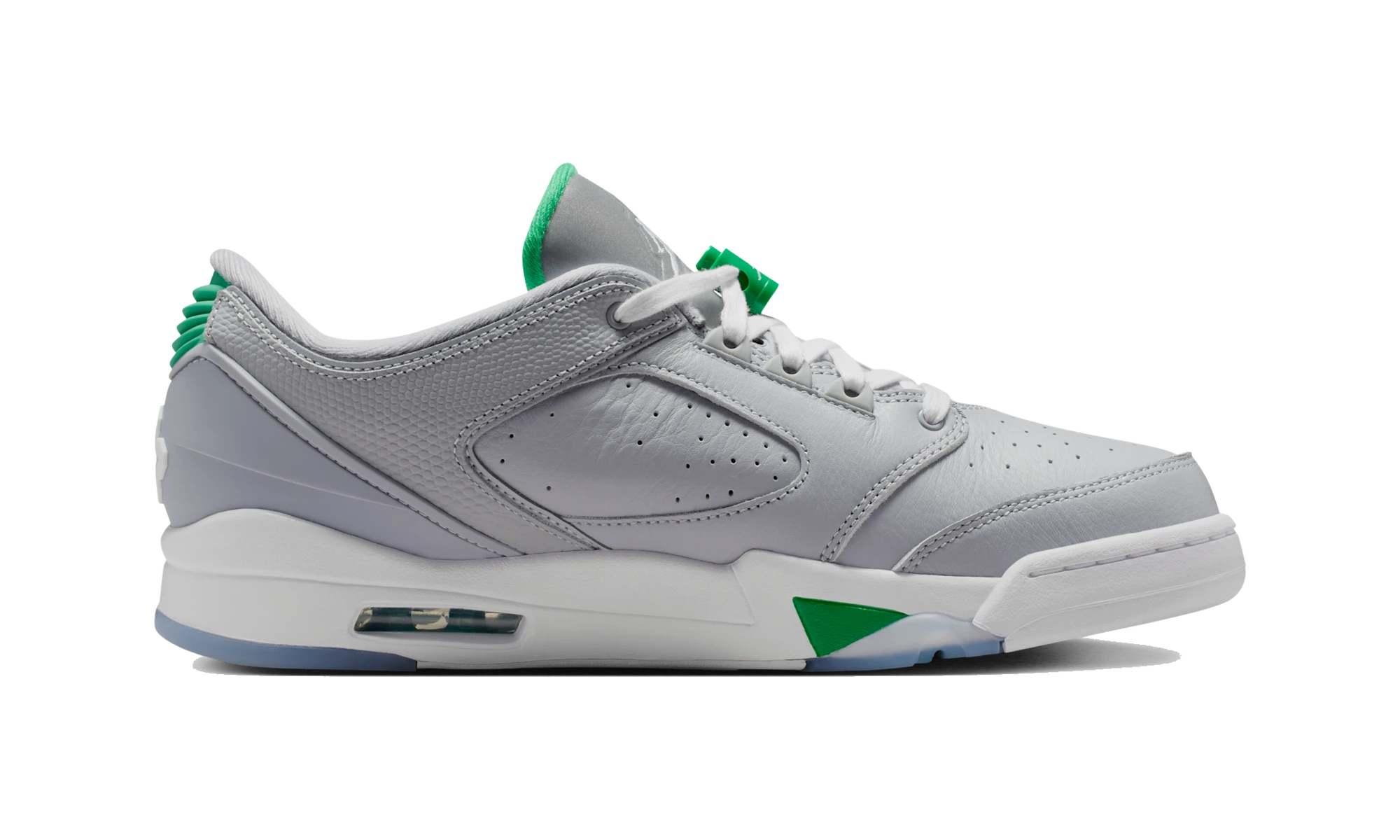 Air Jordan Sixty Plus Low Wolf Grey Lucky Green