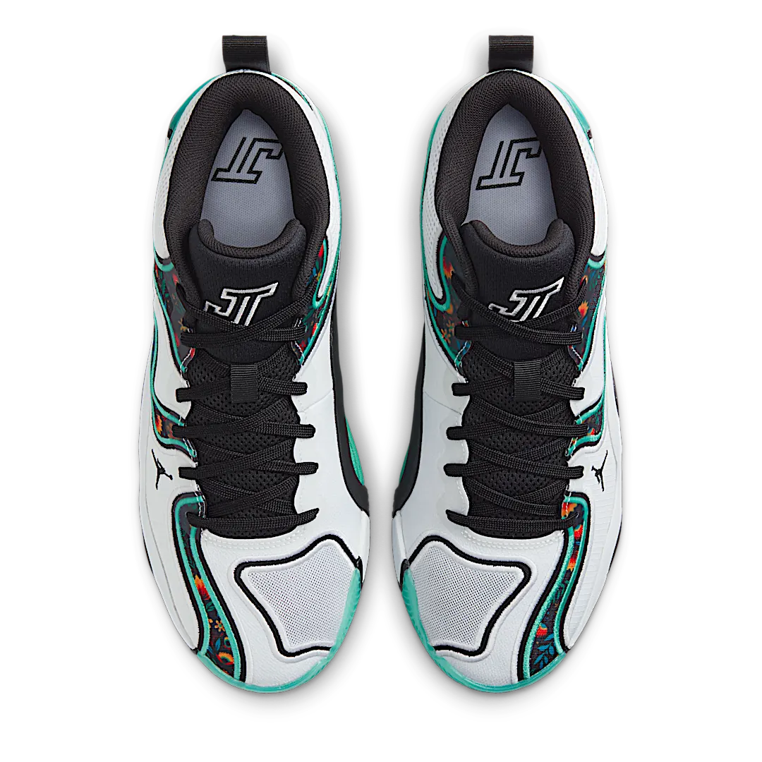 Air Jordan Tatum 3 Welcome to the Garden Alternate, White/Black/Kinetic Green (FZ6598-103/FZ6601-103)