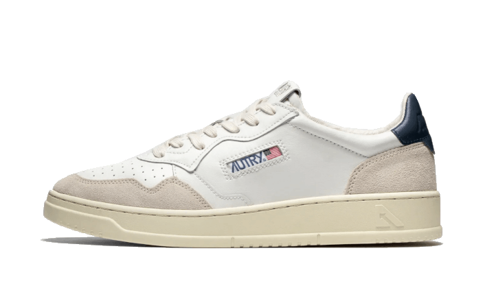 Autry Medalist Leather Low White Blue