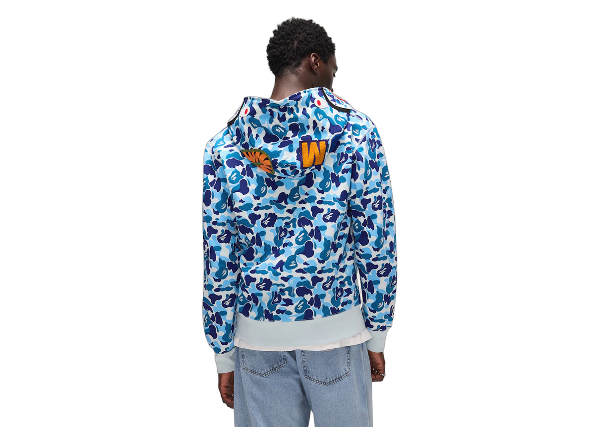 BAPE ABC Camo Shark Full Zip Hoodie Blue