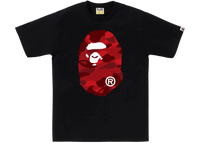 BAPE Color Camo Big Ape Head T-Shirt Black Red