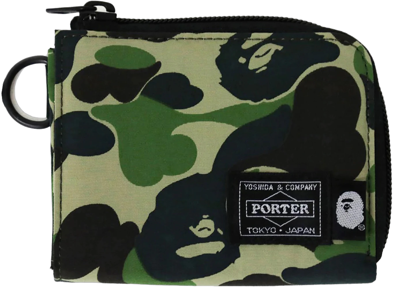 BAPE x Porter ABC Camo Mini Wallet Green
