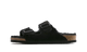 Birkenstock Arizona Shearling Suede Leather Black