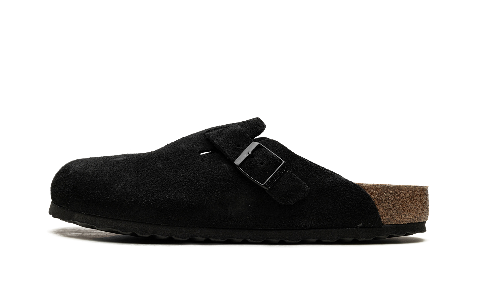 Birkenstock Boston Soft Footbed Suede Black