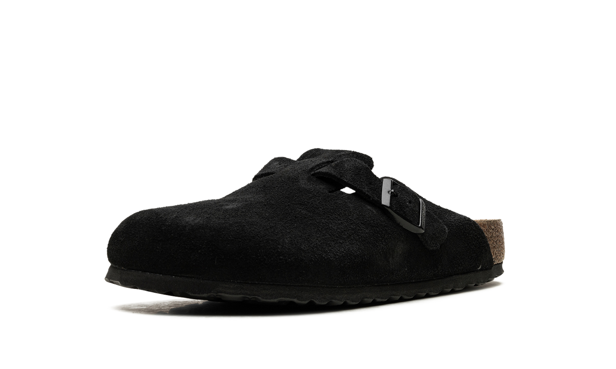 Birkenstock Boston Soft Footbed Suede Black