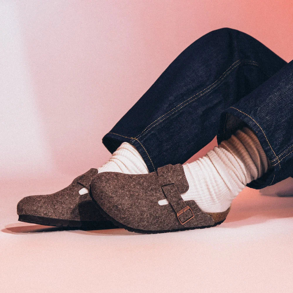 Birkenstock Boston Wool Felt Cacao
