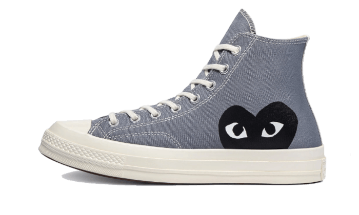 Converse Chuck Taylor All Star 70 Hi Comme des Garcons PLAY Grey, Steel Gray/Egret/Black (171847C)