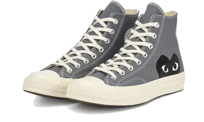 Converse Chuck Taylor All Star 70 Hi Comme des Garcons PLAY Grey, Steel Gray/Egret/Black (171847C)