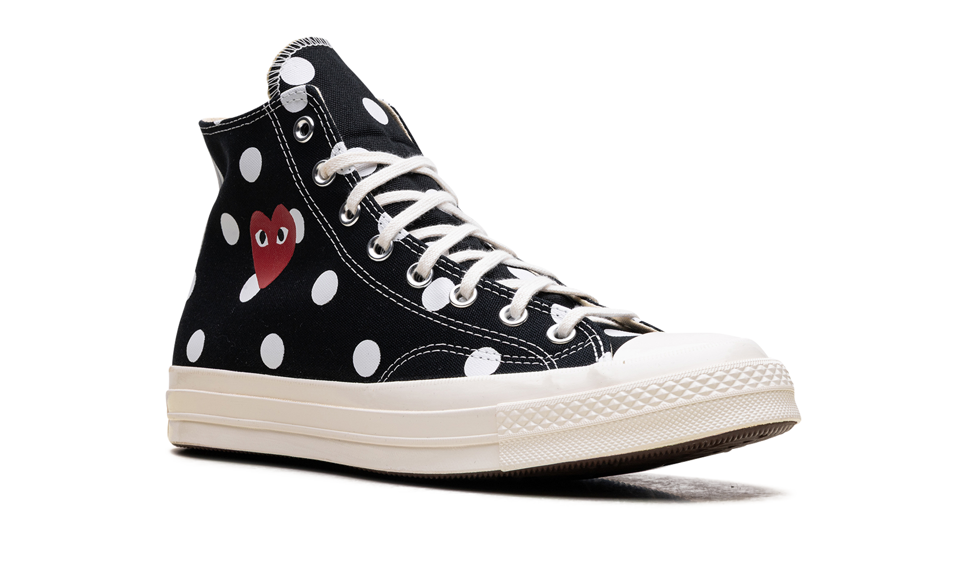Converse Chuck Taylor All Star 70 Hi Comme des Garcons PLAY Polka Dot Black
