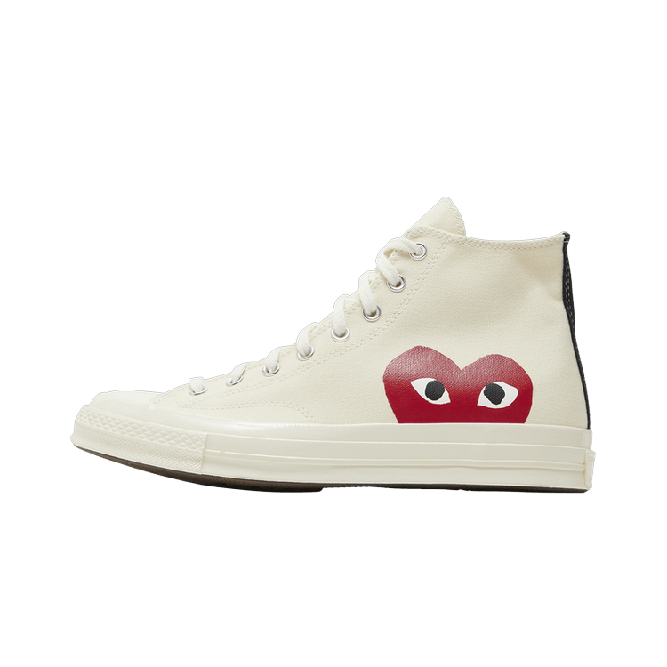 Converse Chuck Taylor All Star 70 Hi Comme des Garcons PLAY White, Milk/White-High Risk Red (150205C)