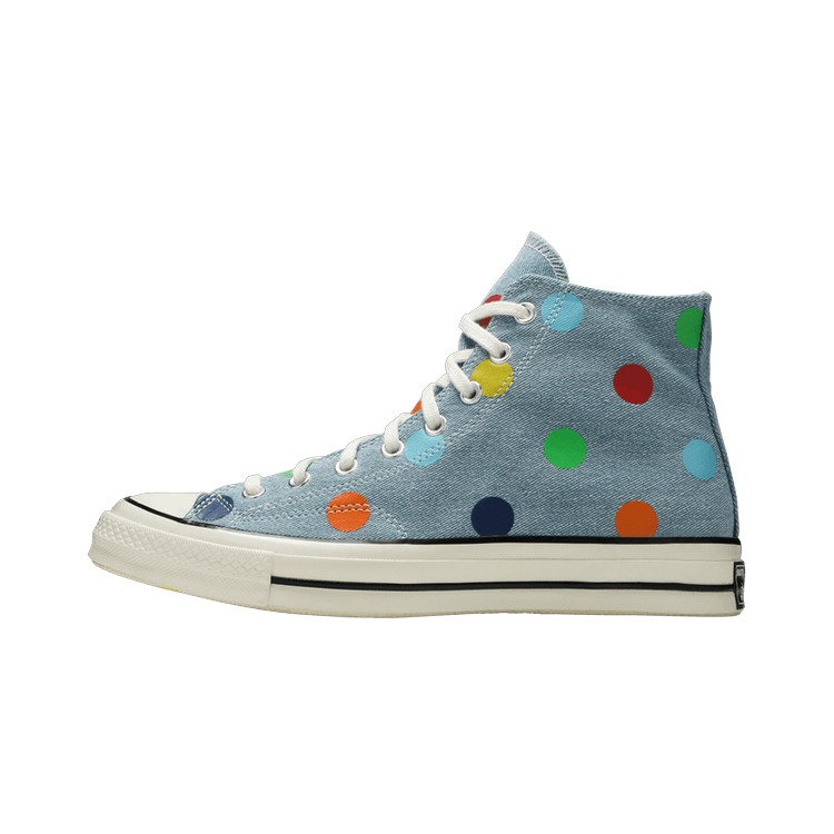 Converse Chuck Taylor All Star 70 Hi Golf Wang Denim Polka Dots, Blue/Egret-Black (170011C)