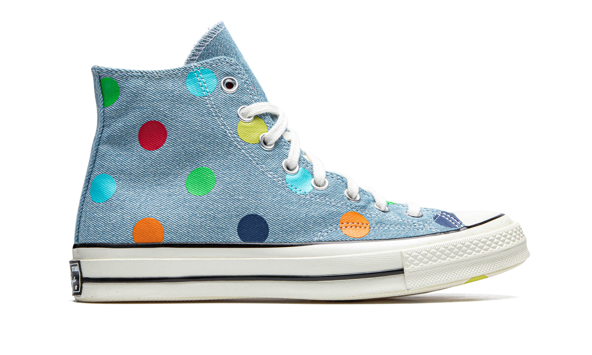 Converse Chuck Taylor All Star 70 Hi Golf Wang Denim Polka Dots