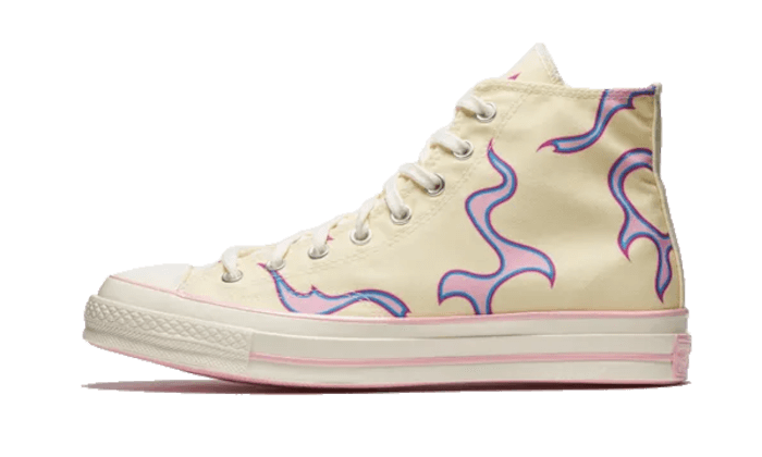 Converse Chuck Taylor All Star 70 Hi Golf le Fleur Yellow Flame, Egret/Egret/Pink (172398C)