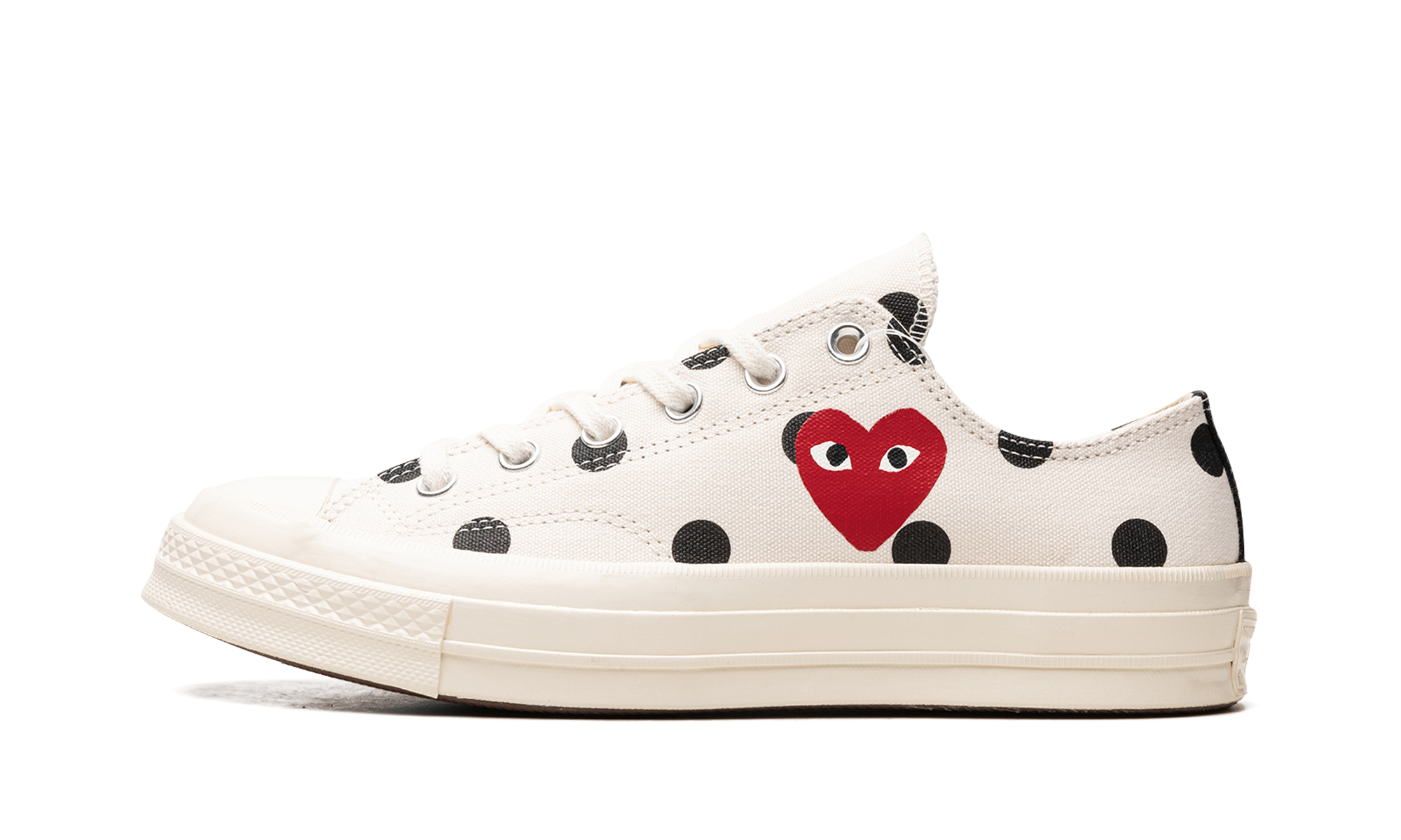Converse Chuck Taylor All Star 70 Ox Comme des Garcons PLAY Polka Dot White