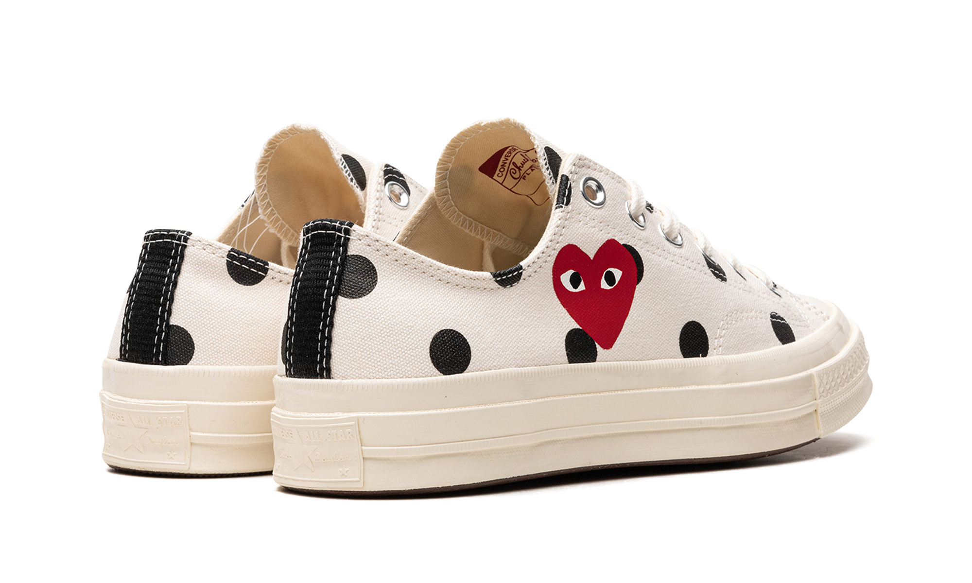 Converse Chuck Taylor All Star 70 Ox Comme des Garcons PLAY Polka Dot White