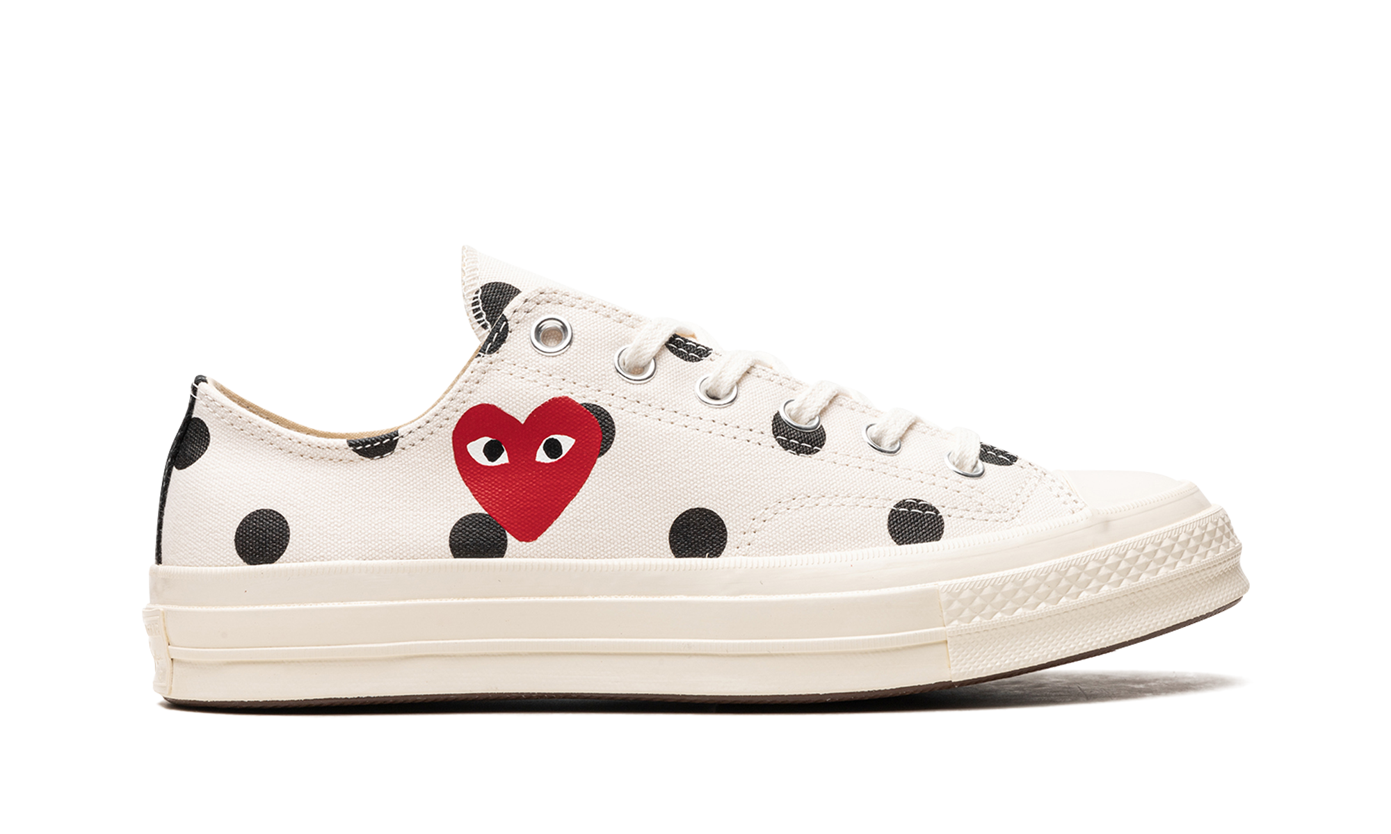 Converse Chuck Taylor All Star 70 Ox Comme des Garcons PLAY Polka Dot White