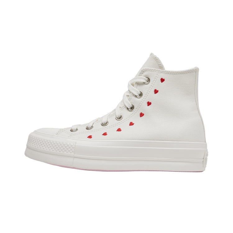 Converse Chuck Taylor All Star Lift Hi White Red, White/Red/Egret (A01599C)