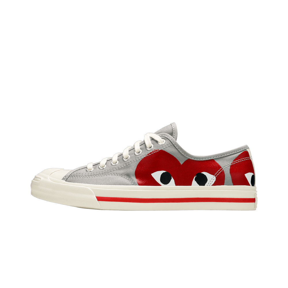 Converse Jack Purcell Comme des Garcons PLAY Grey Red