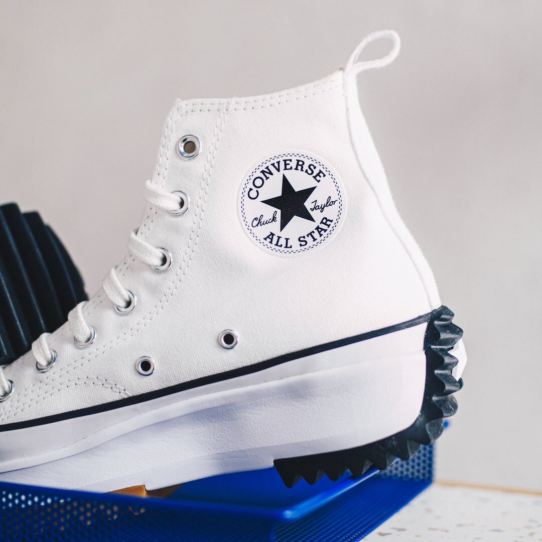 Converse Run Star Hike Hi White Black Gum, White/Black-Gum (166799C)