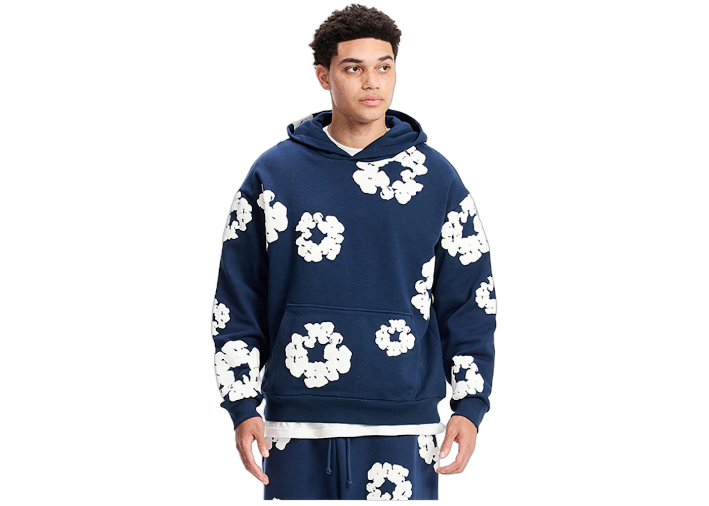 Denim Tears Cotton Wreath Hoodie Navy, Navy (denim-tears-cotton-wreath-sweatshirt-navy)