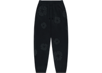 Denim Tears Cotton Wreath Sweatpants Black Monochrome