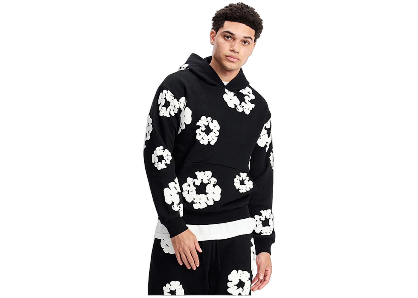 Denim Tears The Cotton Wreath Hoodie Black