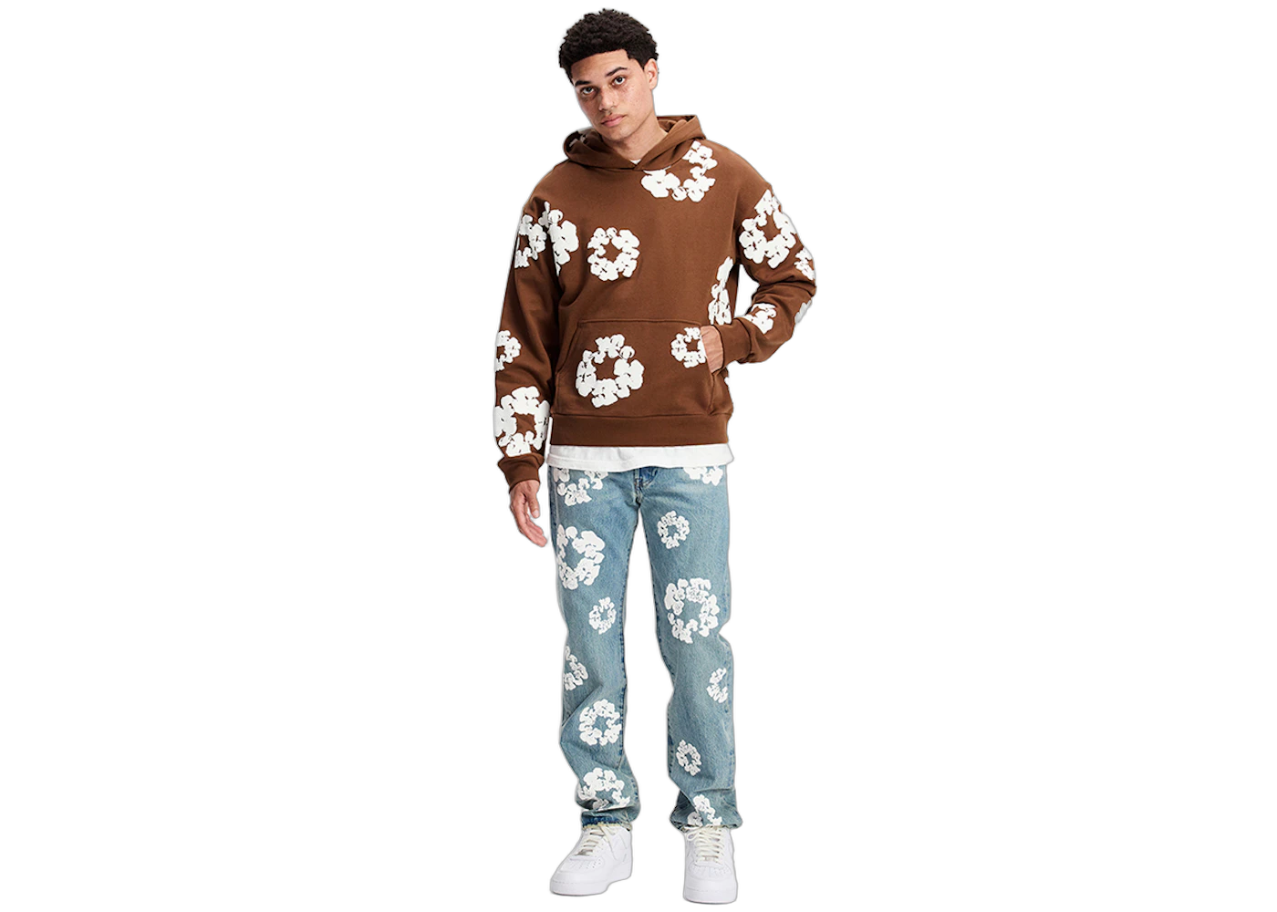 Denim Tears The Cotton Wreath Hoodie Brown, Brown (denim-tears-the-cotton-wreath-sweatshirt-brown)