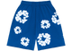 Denim Tears The Cotton Wreath Shorts Royal Blue