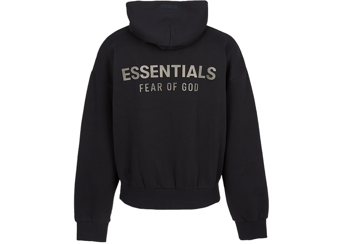 Fear of God Essentials Classic Fleece Hoodie Jet Black