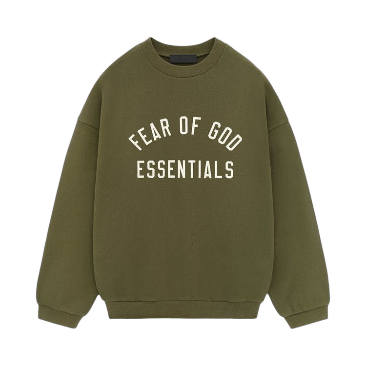 Fear of God Essentials Fleece Crewneck Military