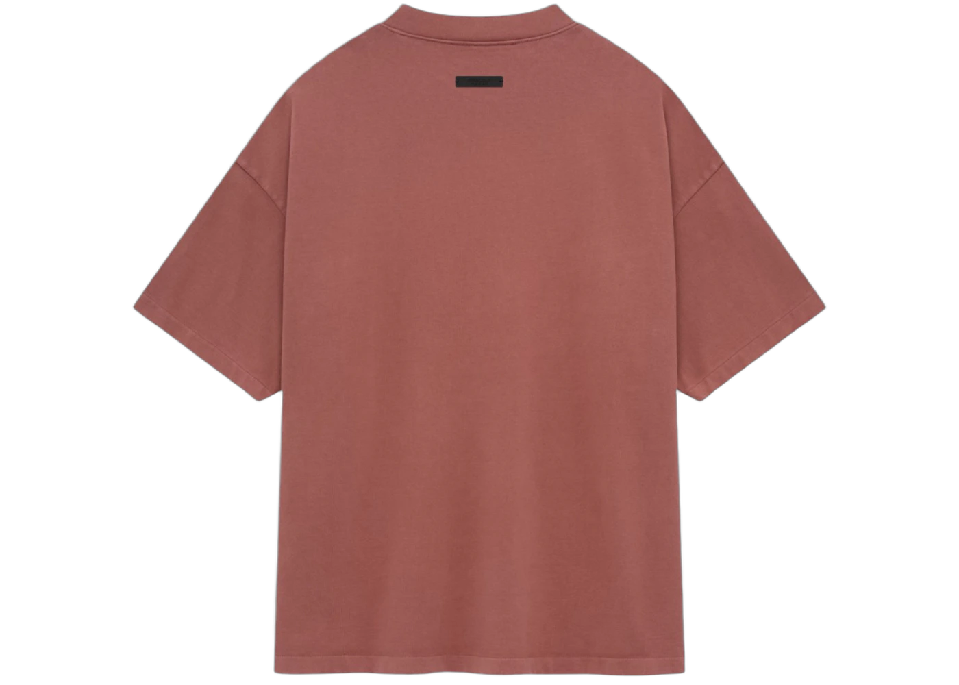 Fear of God Essentials Heavy Crewneck Tee Crimson - Sneak