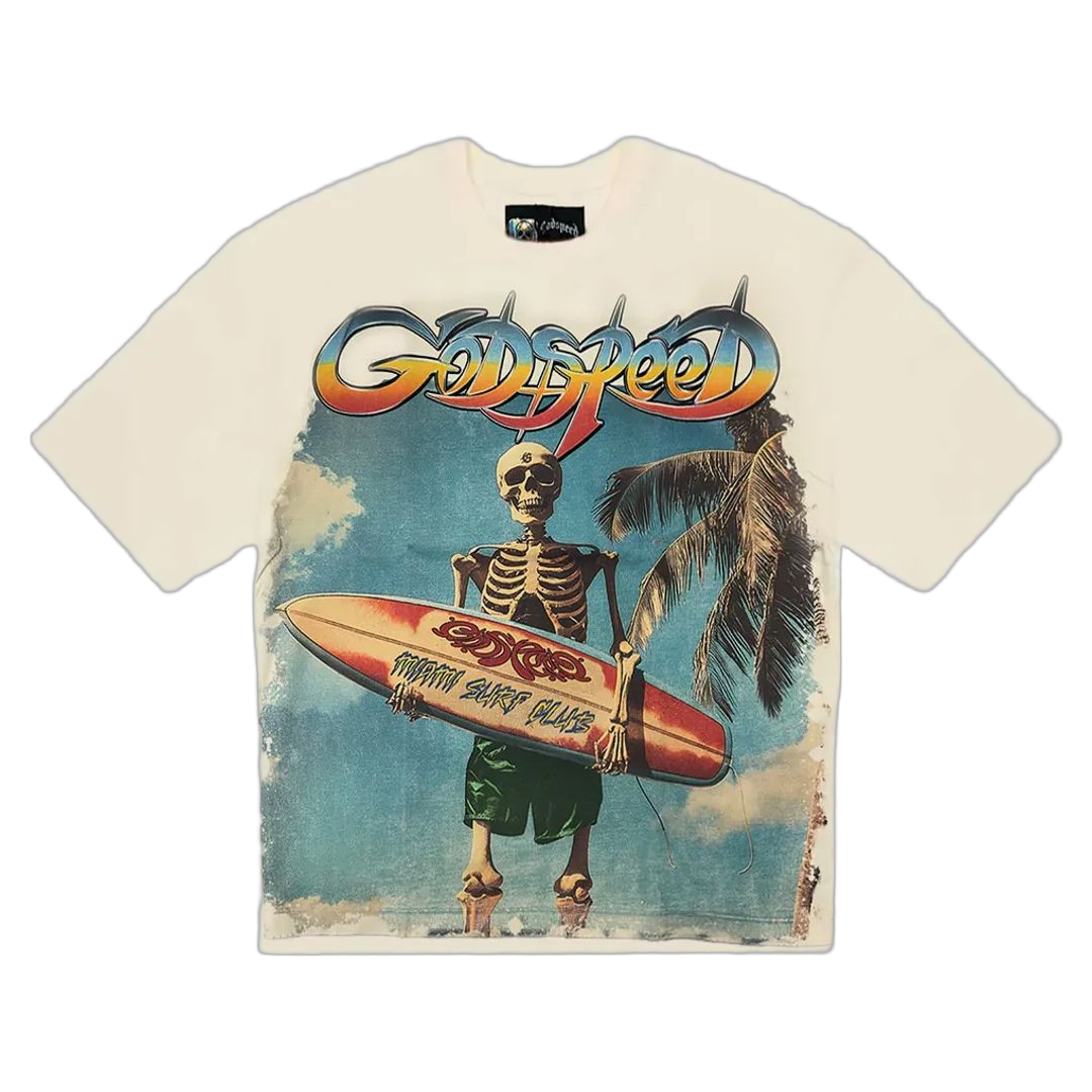 Godspeed Miami Surf Club T-Shirt Cream