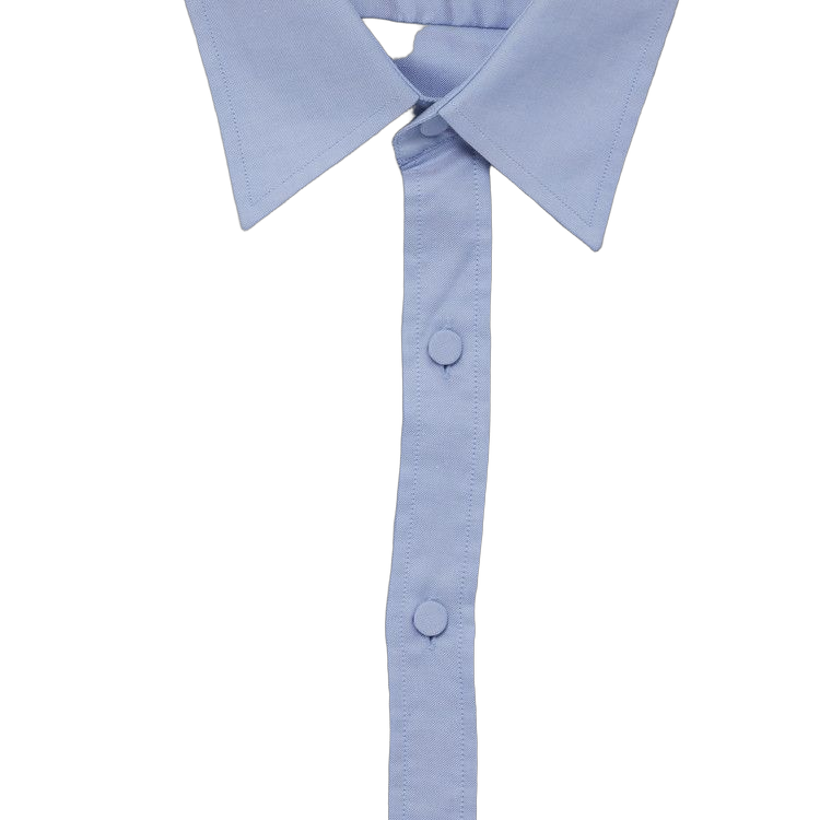 Gucci Convertible Collar Oxford Shirt Blue